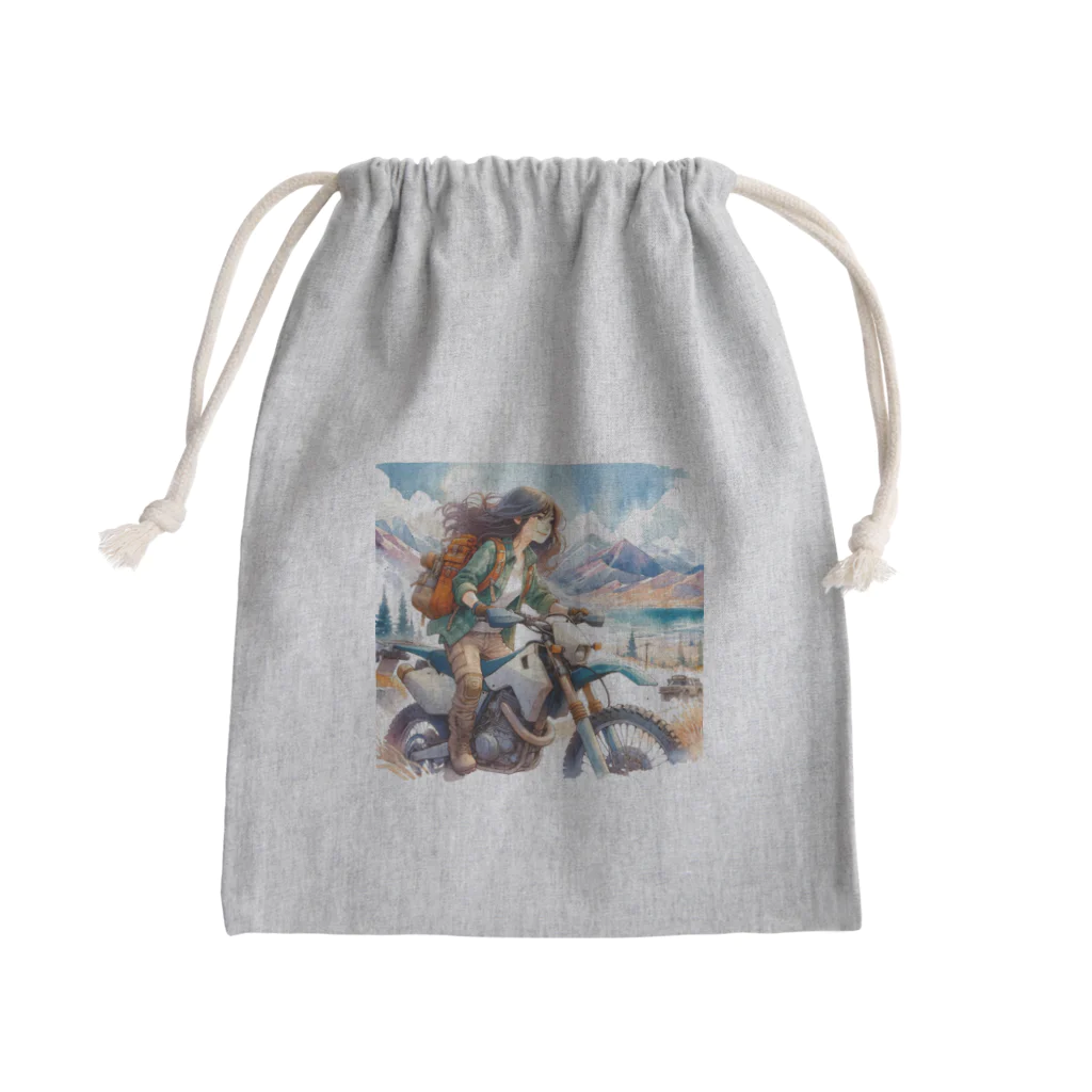 ヨーカズのバイク女子リナ Mini Drawstring Bag