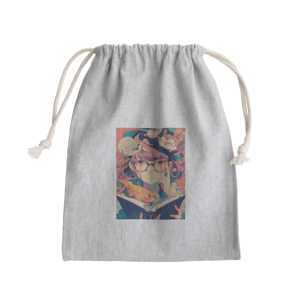 AQUAMETAVERSEの少女と読書週間　なでしこ1478 Mini Drawstring Bag