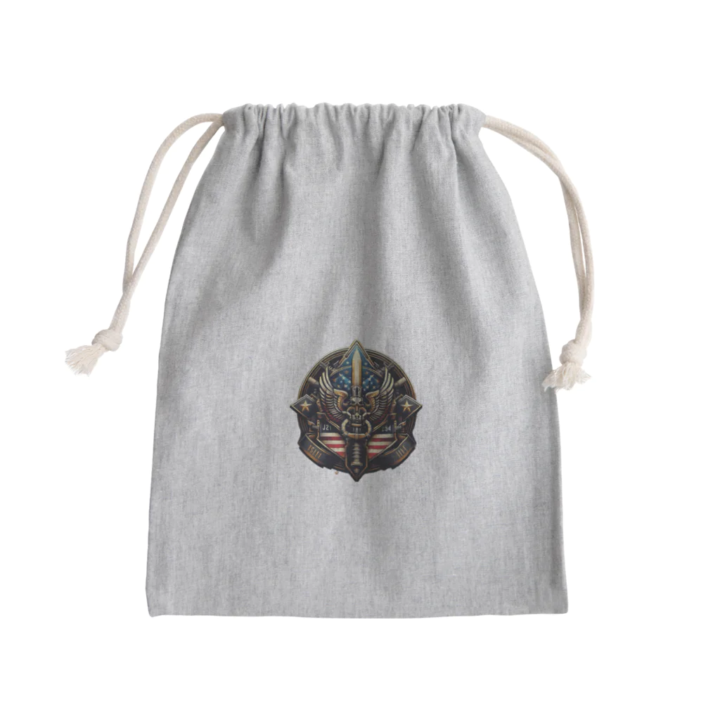 AREUSのAIが作った軍隊ロゴ Mini Drawstring Bag