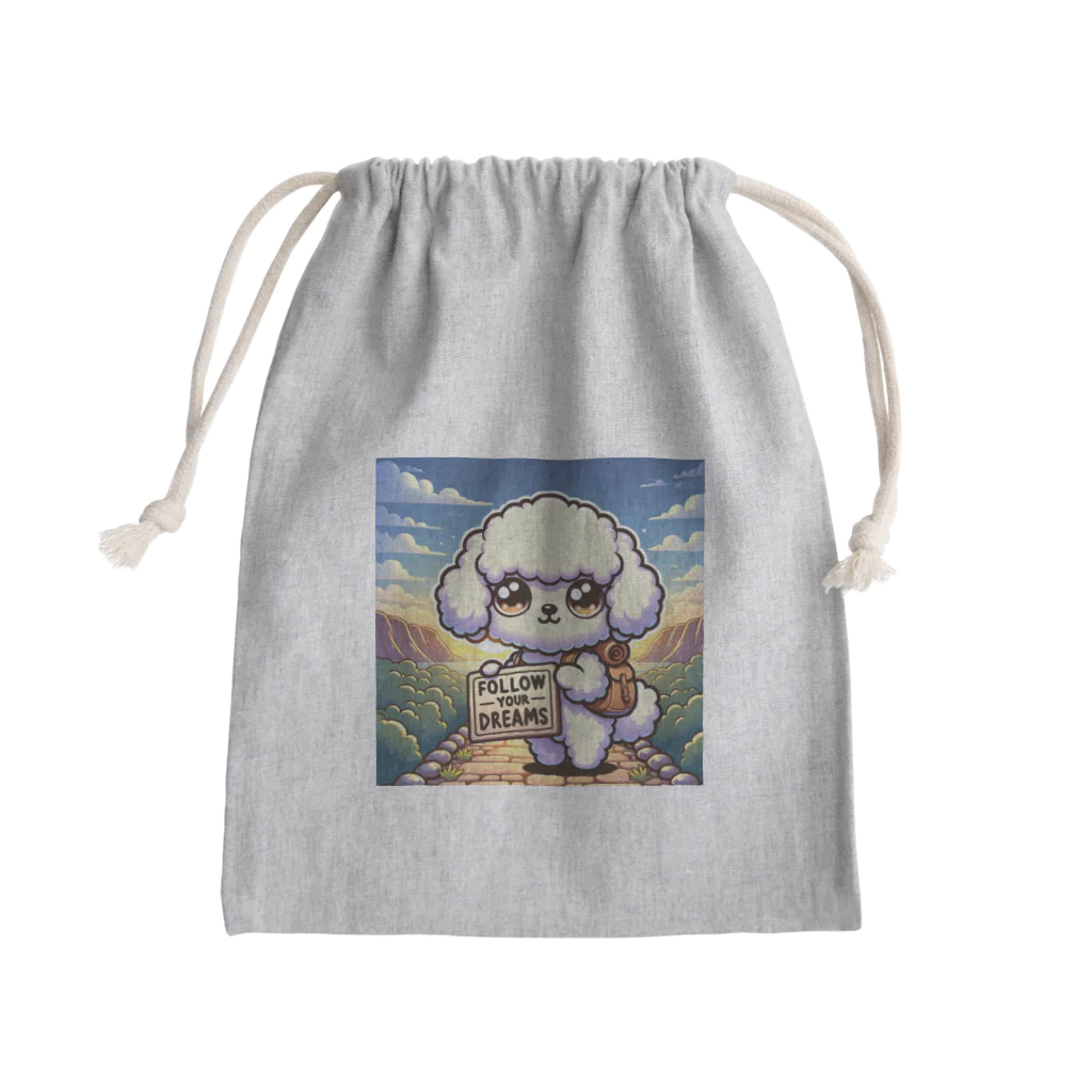 keikei5の華やかで愛らしいトイプードル Mini Drawstring Bag