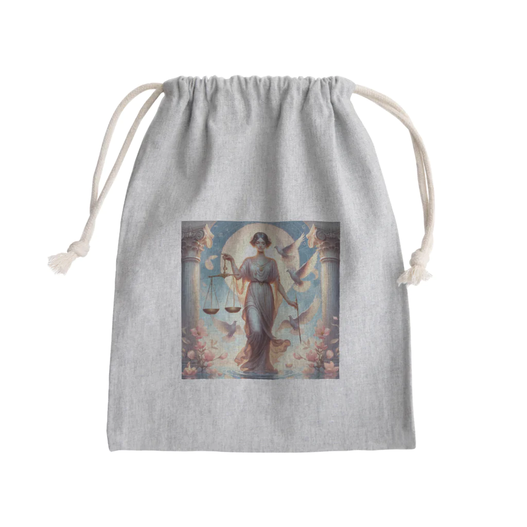 われらちきゅうかぞくのLibra 天秤座 Mini Drawstring Bag