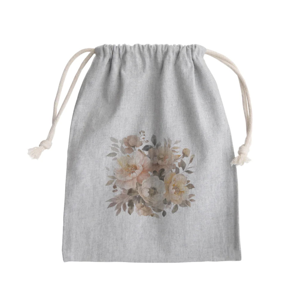 Petia Bloomの水彩風の花イラスト Mini Drawstring Bag