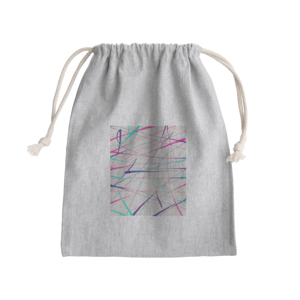 納豆ごはんの電流 Mini Drawstring Bag