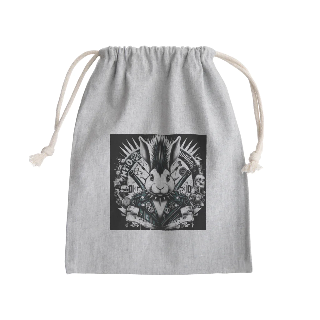 nkcamelliaのラビットパンク Mini Drawstring Bag