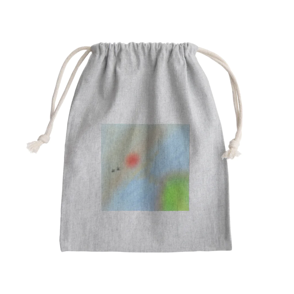 【Basement】の夕焼けと海 Mini Drawstring Bag