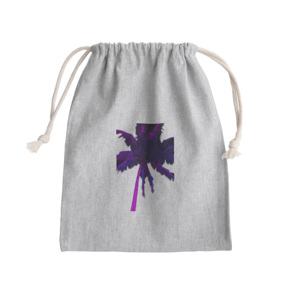 sqyqqのネオンヤシの木 Mini Drawstring Bag