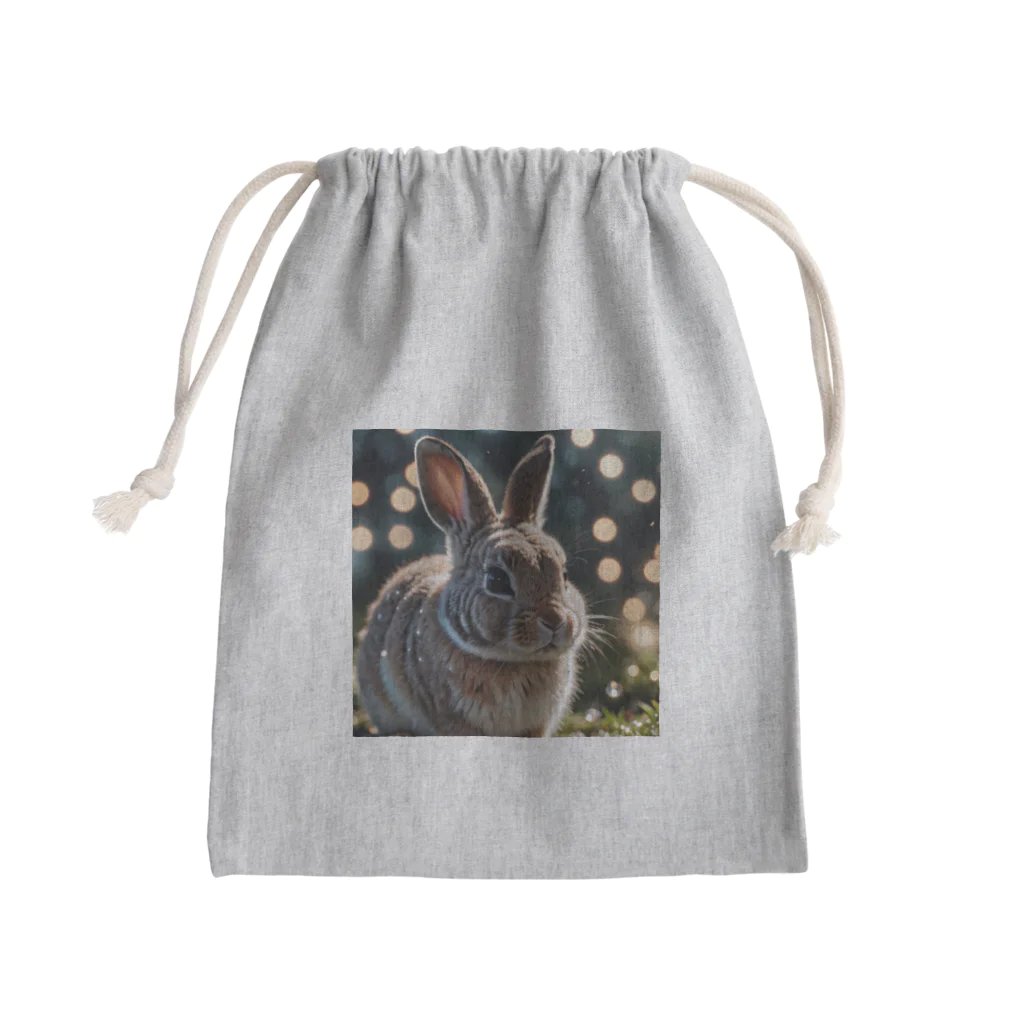 atto_usagiのクリスタルウィンクうさぎ Mini Drawstring Bag