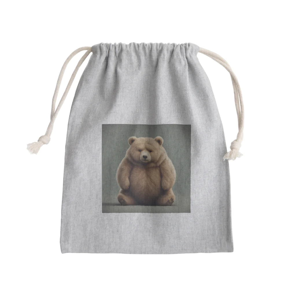 ポポンのぷにクマ🐻グッズ Mini Drawstring Bag