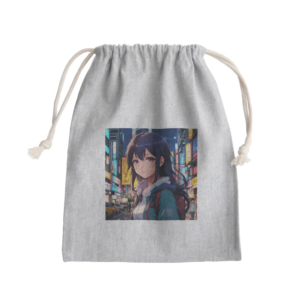 sion1010のひとりで演奏する、夢いっぱいの女の子♪ Mini Drawstring Bag