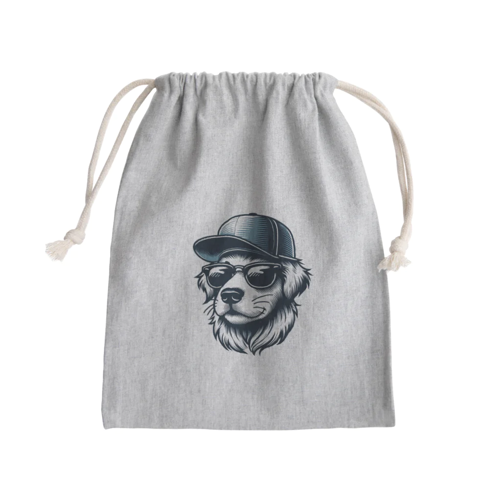 キャップ犬専門店のキャップ犬8 Mini Drawstring Bag