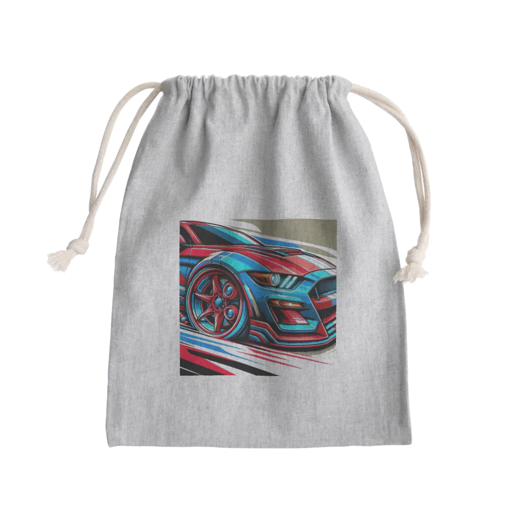 the blue seasonのスピードの彩り Mini Drawstring Bag