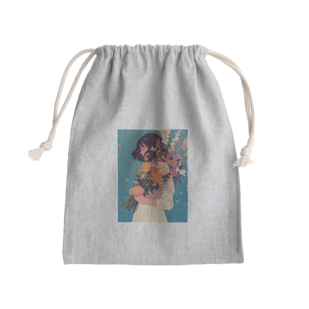 AQUAMETAVERSEの花束をあなたに　Hime  2530 Mini Drawstring Bag