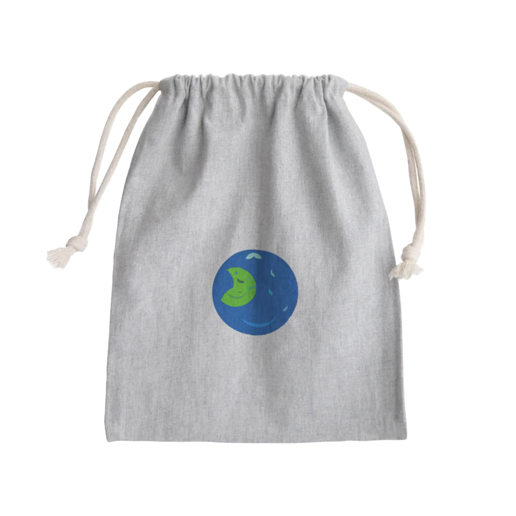 ウサネコ38の月と地球　 Mini Drawstring Bag