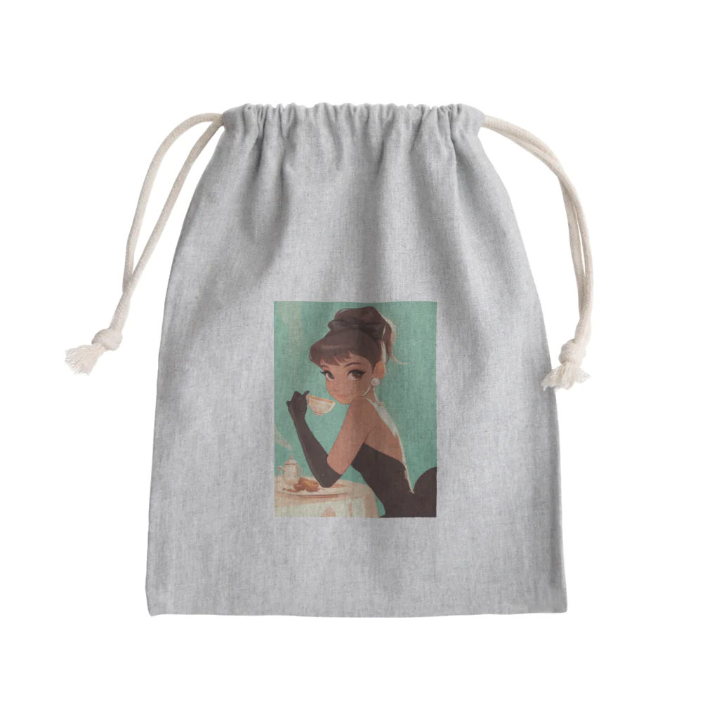 AQUAMETAVERSEのティファニーでお茶を　Hime  2530 Mini Drawstring Bag