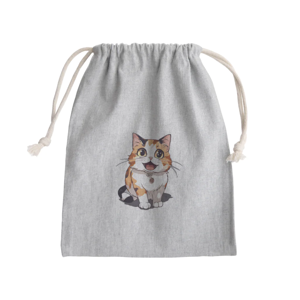 マダイ大佐の補給廠の三毛猫チーちゃんグッズ Mini Drawstring Bag