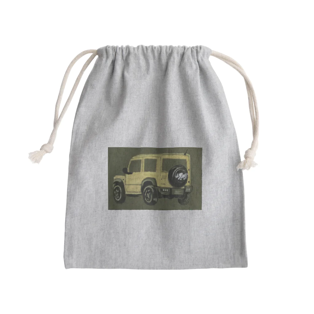 arigatowkaのジムニー Mini Drawstring Bag