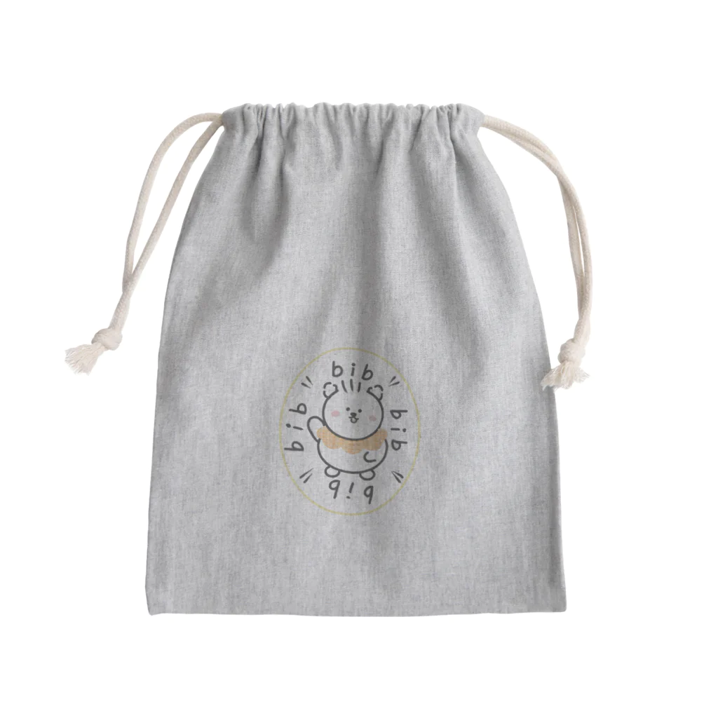 Kanechunのわたるちゃんbibデビュー Mini Drawstring Bag