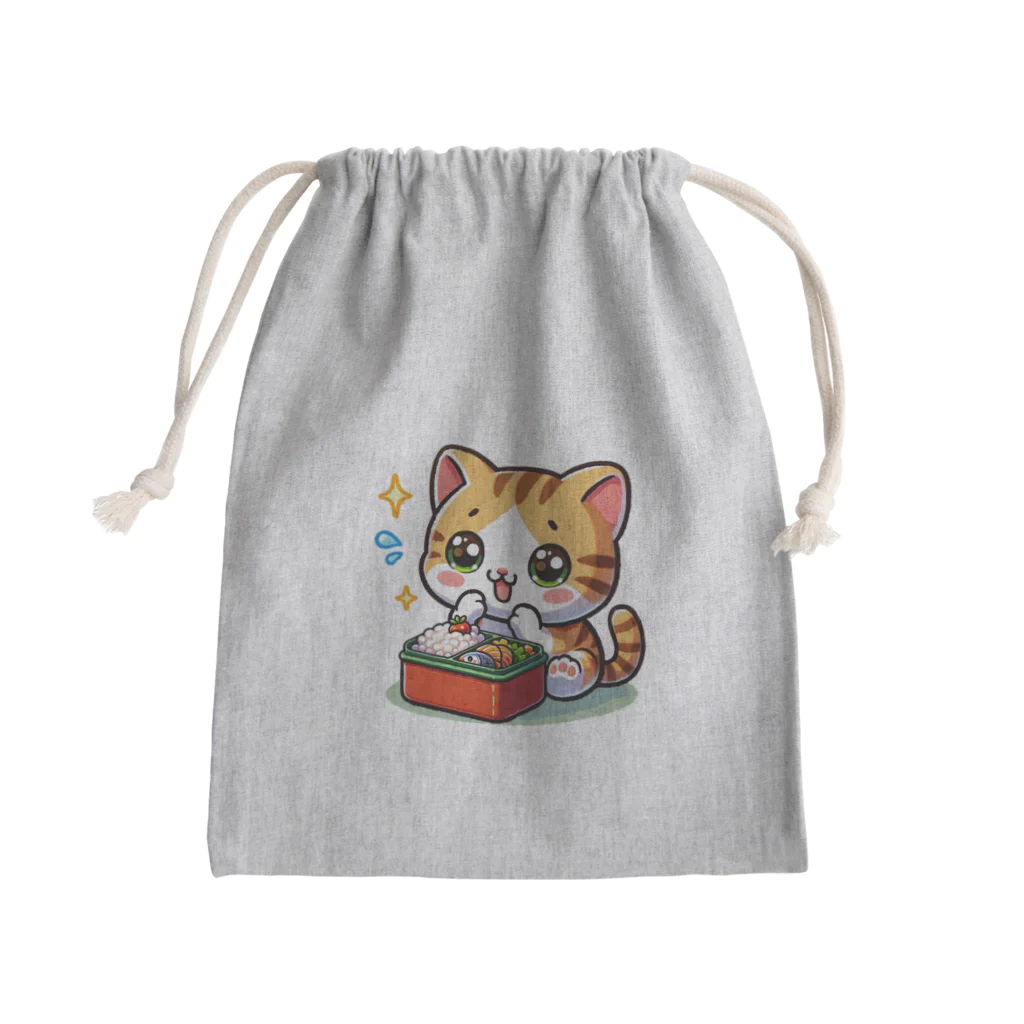 子猫カーニバルの子猫のお弁当タイム Mini Drawstring Bag