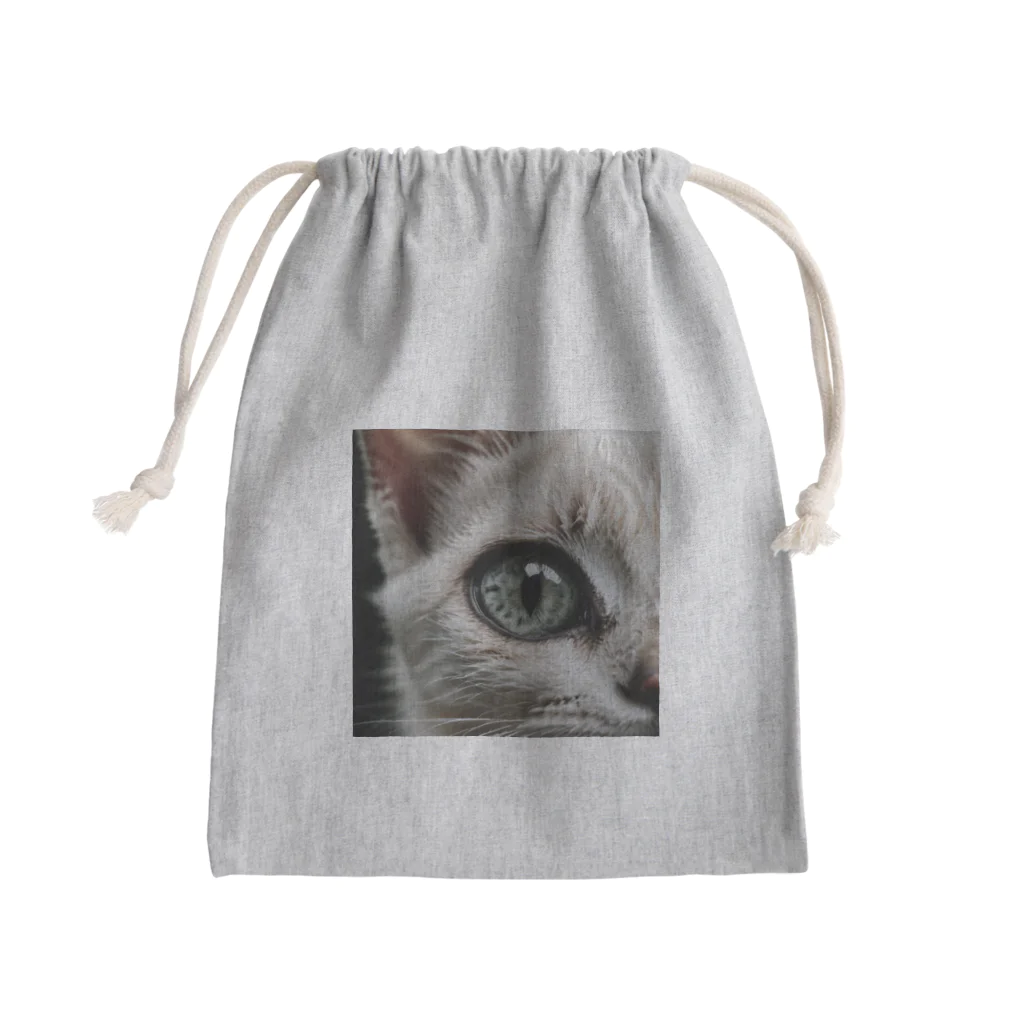 Suminekoのドアップ猫さん Mini Drawstring Bag