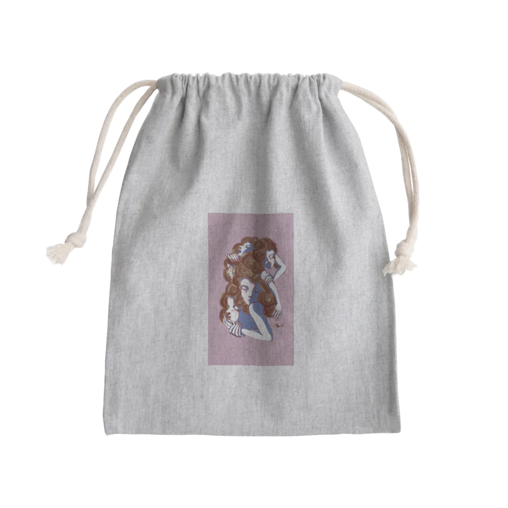 MIの人体キュビズム Mini Drawstring Bag