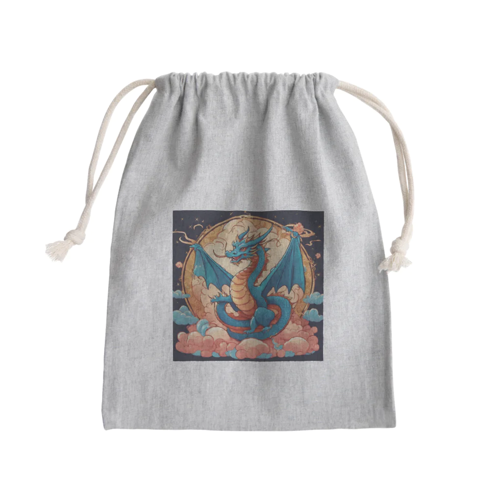 the blue seasonの昇華する守護龍 Mini Drawstring Bag