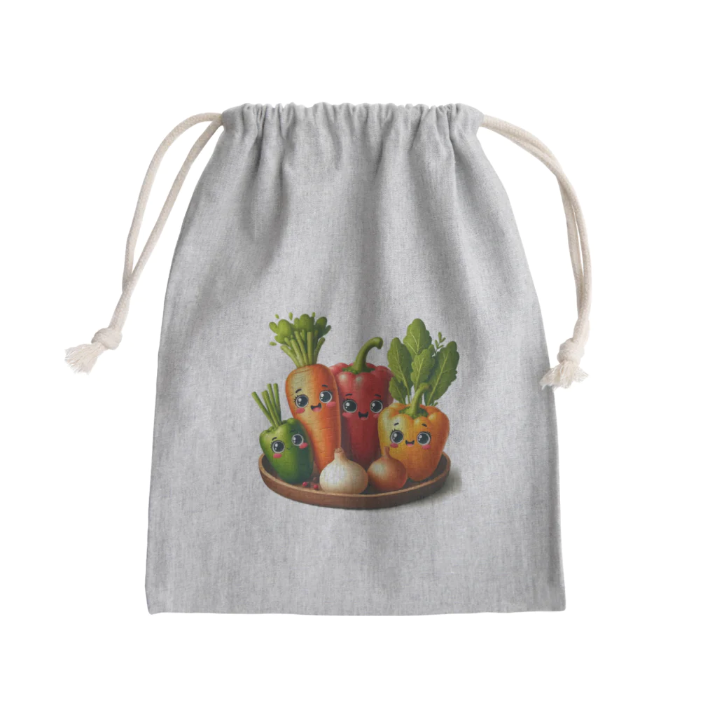 koumeiのベジタらぶ Mini Drawstring Bag