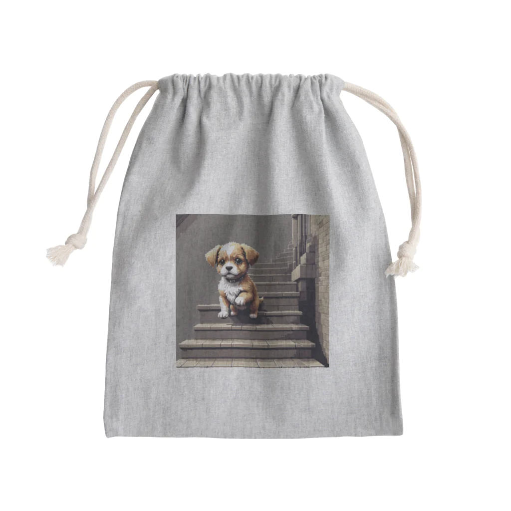 temtemの階段をおりる犬 Mini Drawstring Bag