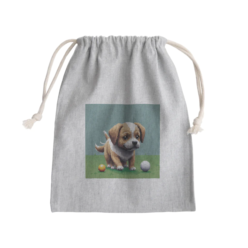 temtemの尻尾を振る犬 Mini Drawstring Bag