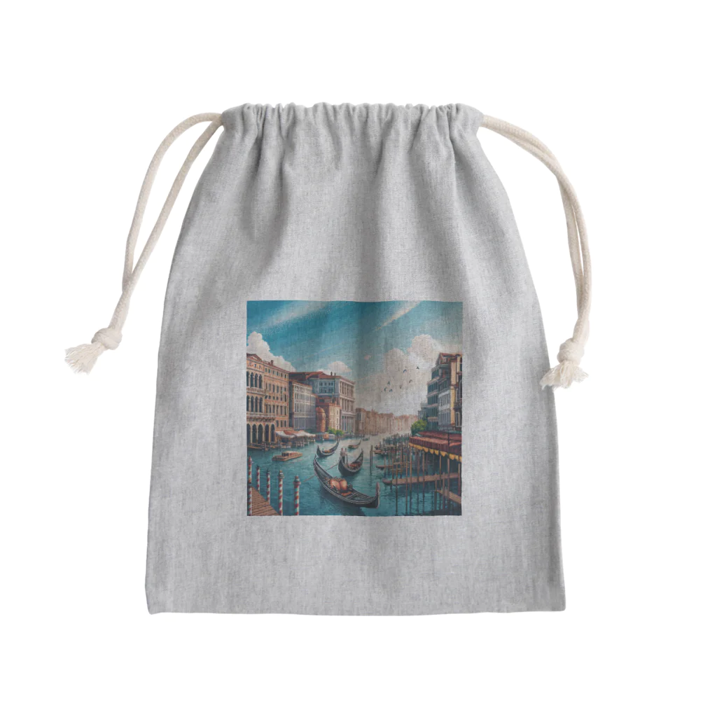 Pixel Art Goodsのヴェネチア（pixel art） Mini Drawstring Bag