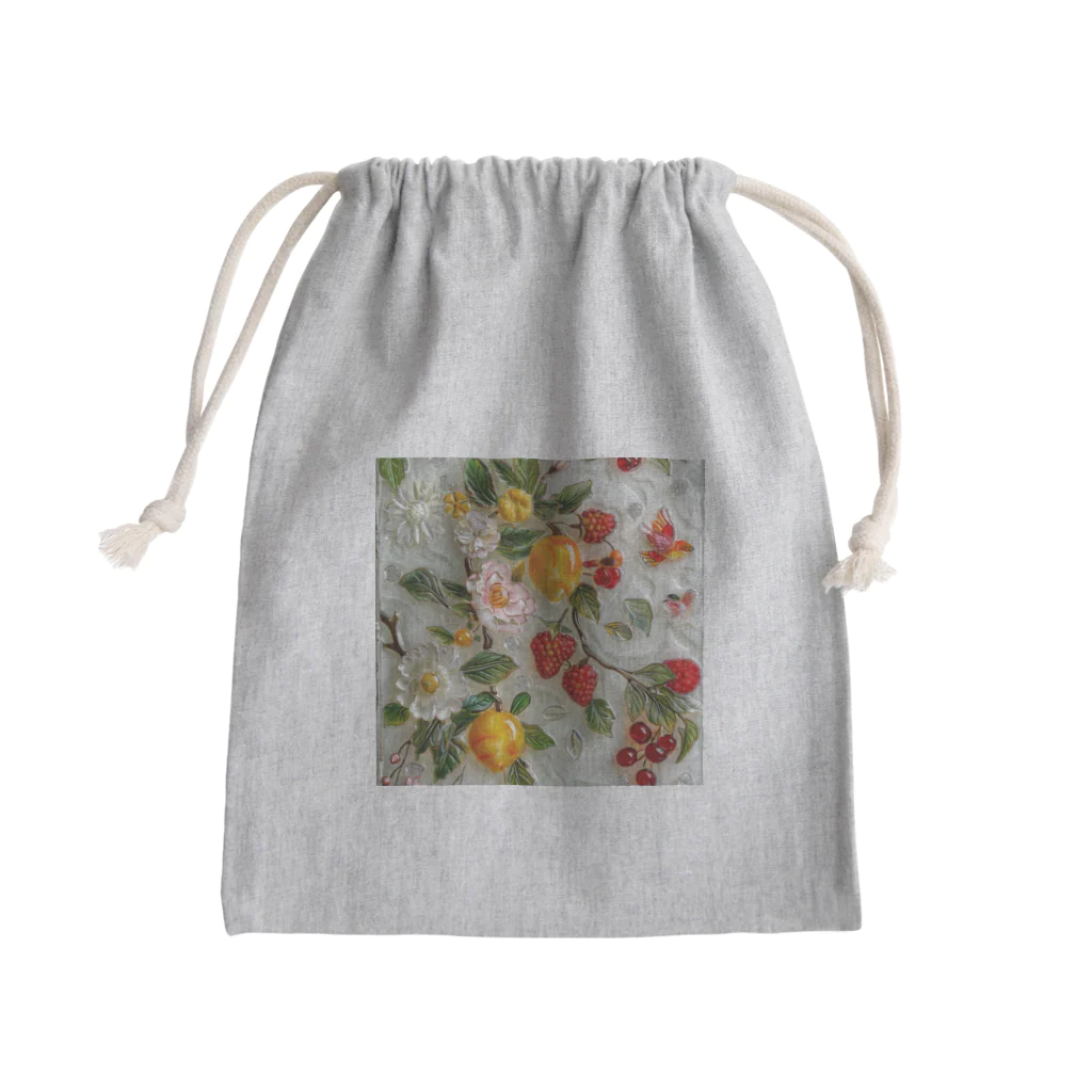 AQUAMETAVERSEの花、果実の模様　なでしこ1478 Mini Drawstring Bag