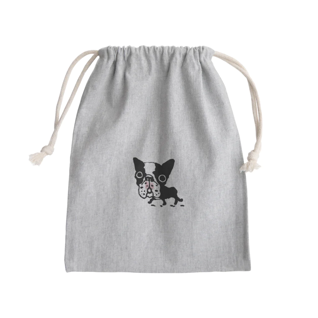 ブヒーズのSNUB NOSE DOGS※ボストンテリア※ Mini Drawstring Bag