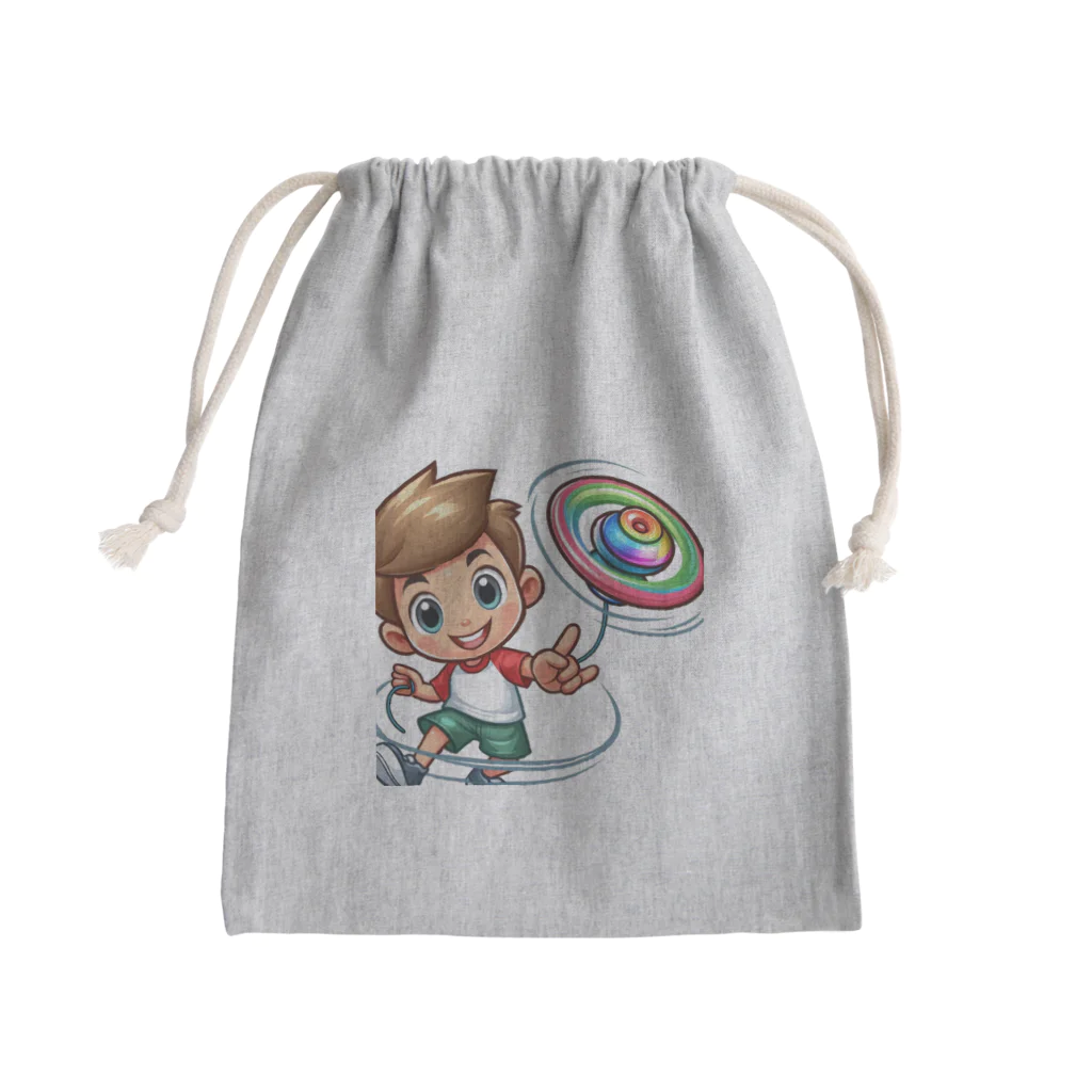 kamukamugrapeの元気くん Mini Drawstring Bag