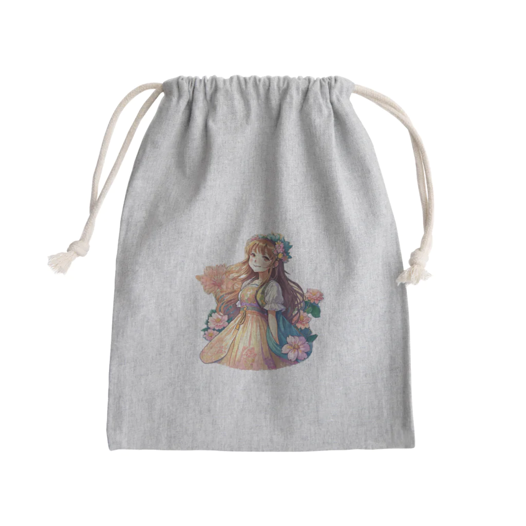 ちーらいふの花の少女 Mini Drawstring Bag