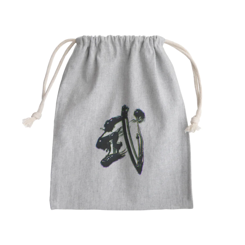 calligra_rtの【武】just a Japanese SAMURAI Mini Drawstring Bag