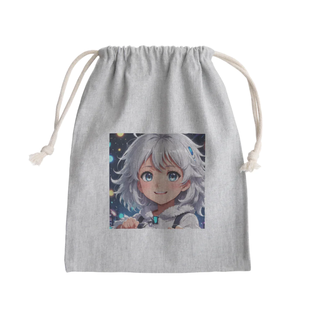 巫女スタぐらむのもふもふの美少女 Mini Drawstring Bag