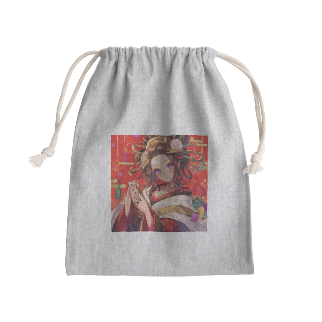 AQUAMETAVERSEの祝福の節句に舞う、紅梅の姫 Mini Drawstring Bag