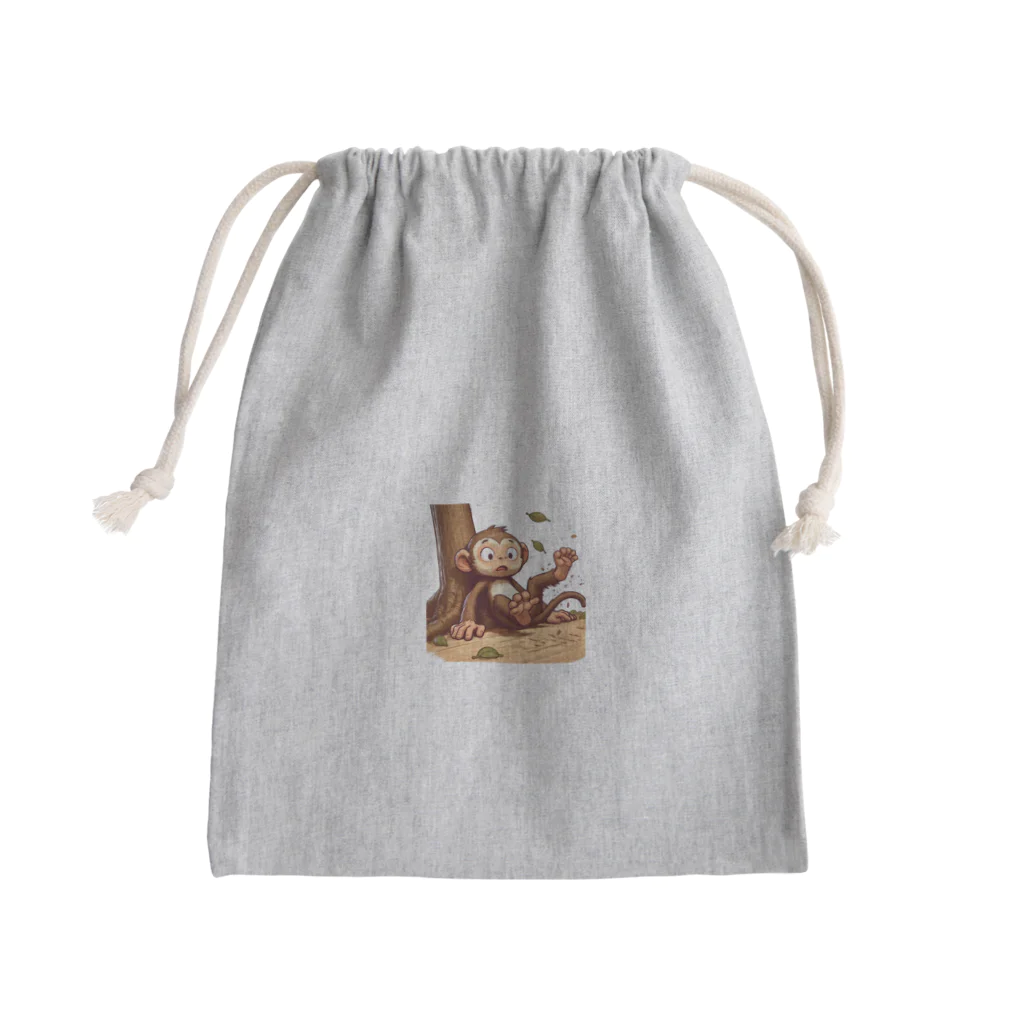 K'ramaの猿も木から落ちるB Mini Drawstring Bag