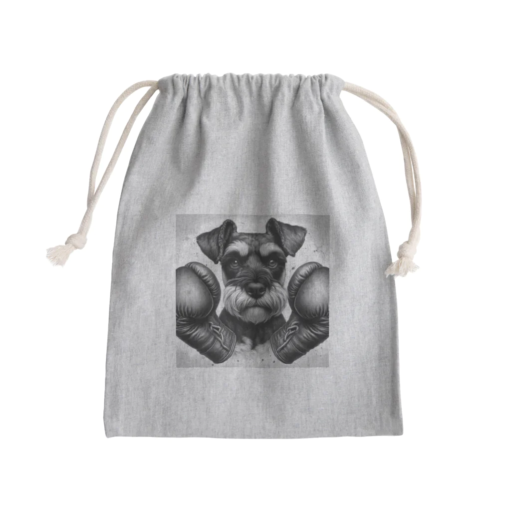 Fighting SchnauzerのBOX！シュナ Mini Drawstring Bag