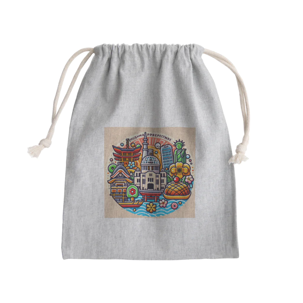 CHRON SHIROの広島県 Mini Drawstring Bag