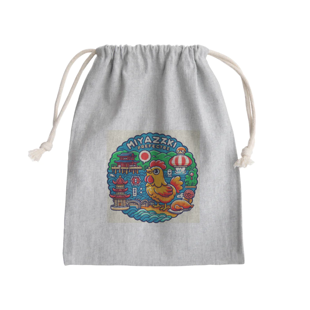 CHRON SHIROの宮城県 Mini Drawstring Bag