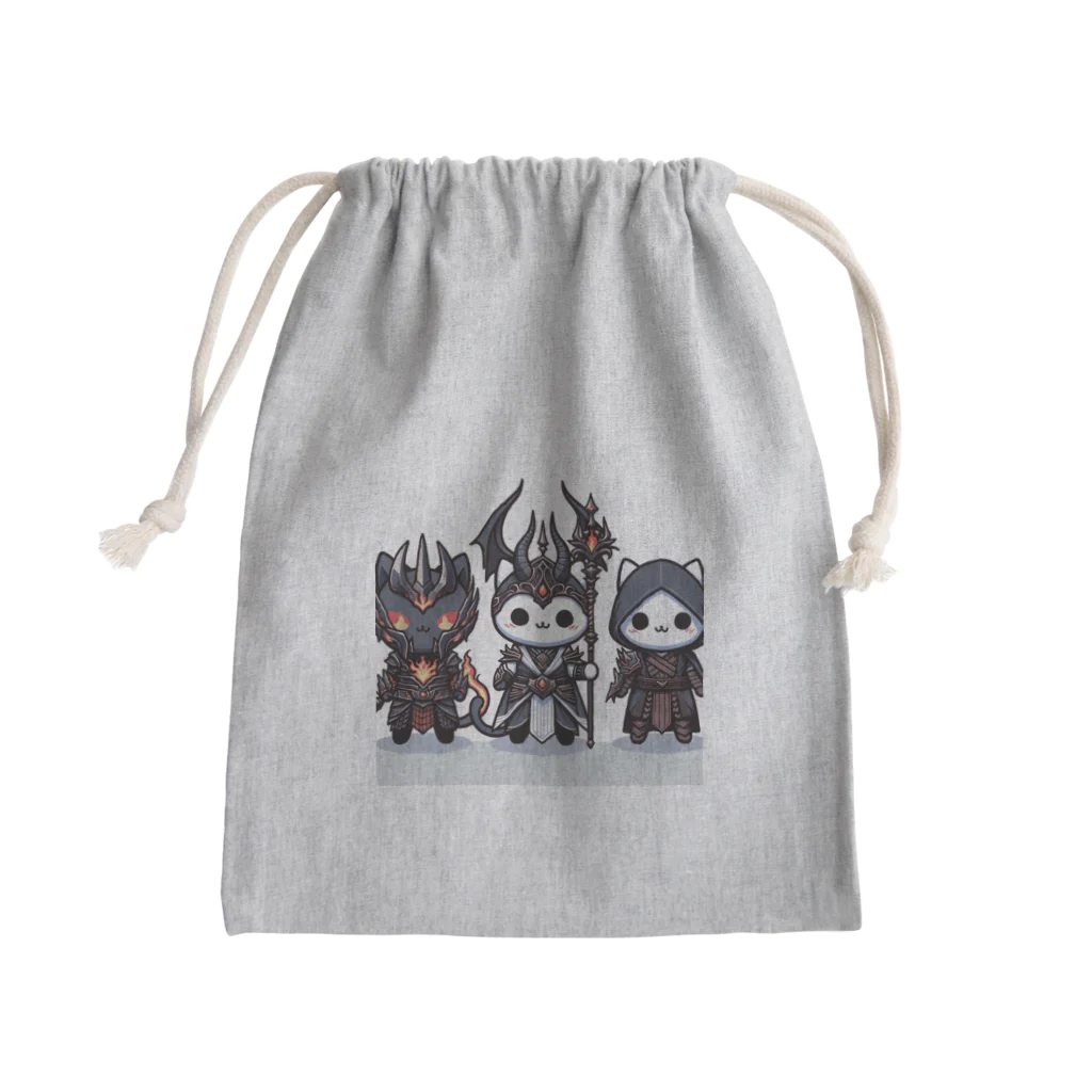 にゃんラボの魔王にゃんこと側近にゃんこ Mini Drawstring Bag