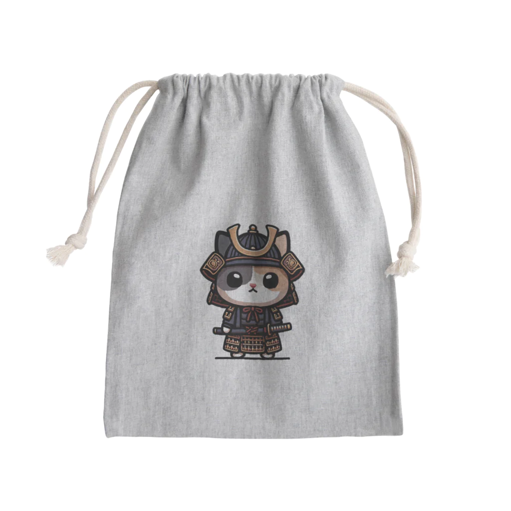 にゃんラボの武士にゃんこ２ Mini Drawstring Bag