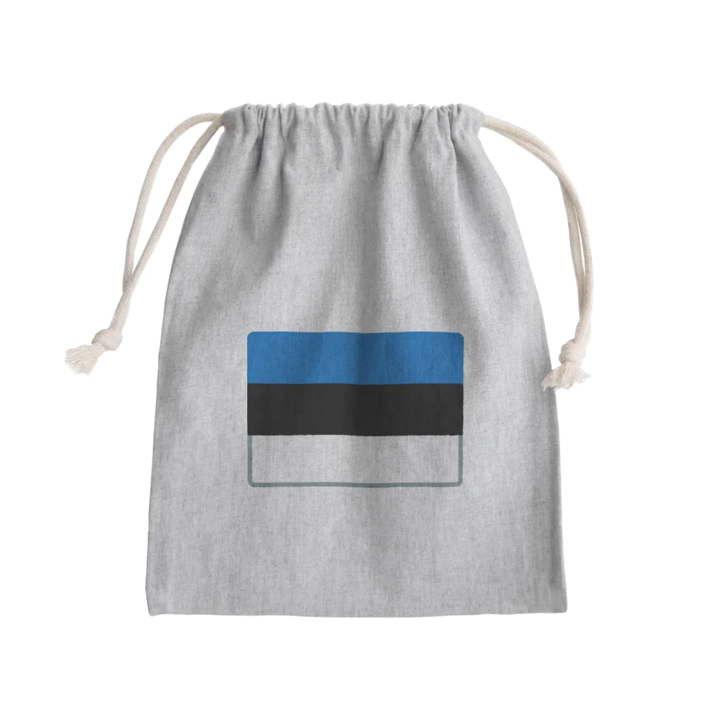 お絵かき屋さんのエストニアの国旗 Mini Drawstring Bag