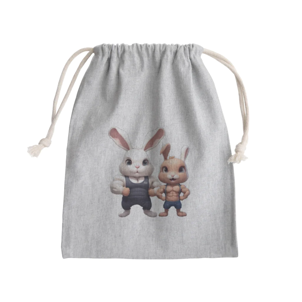 G-EICHISの筋肉隆々のウサギ達 Mini Drawstring Bag