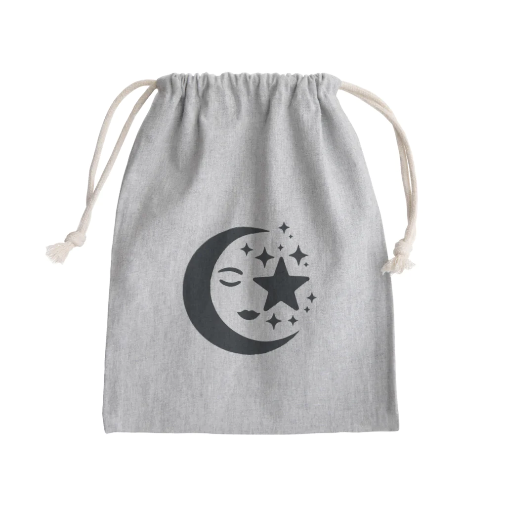 hanahanabiの月 Mini Drawstring Bag