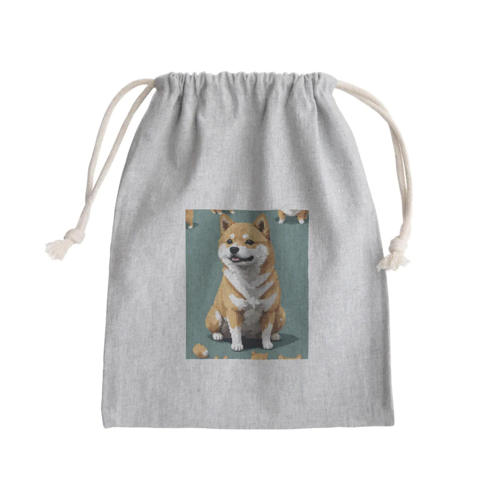 command jj1のピクセル柴犬 Mini Drawstring Bag