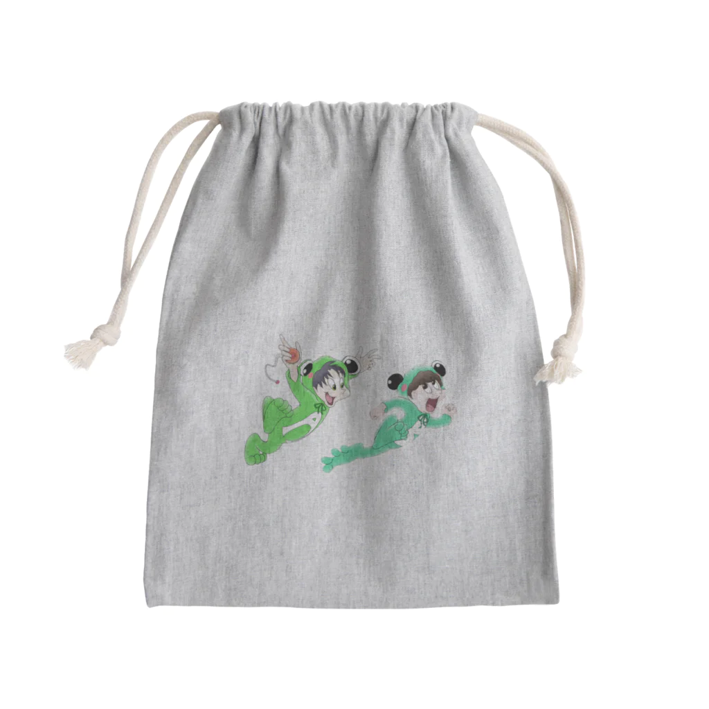 蛙化ファンタジーのアスカとバンリの蛙化ファンタジー Mini Drawstring Bag