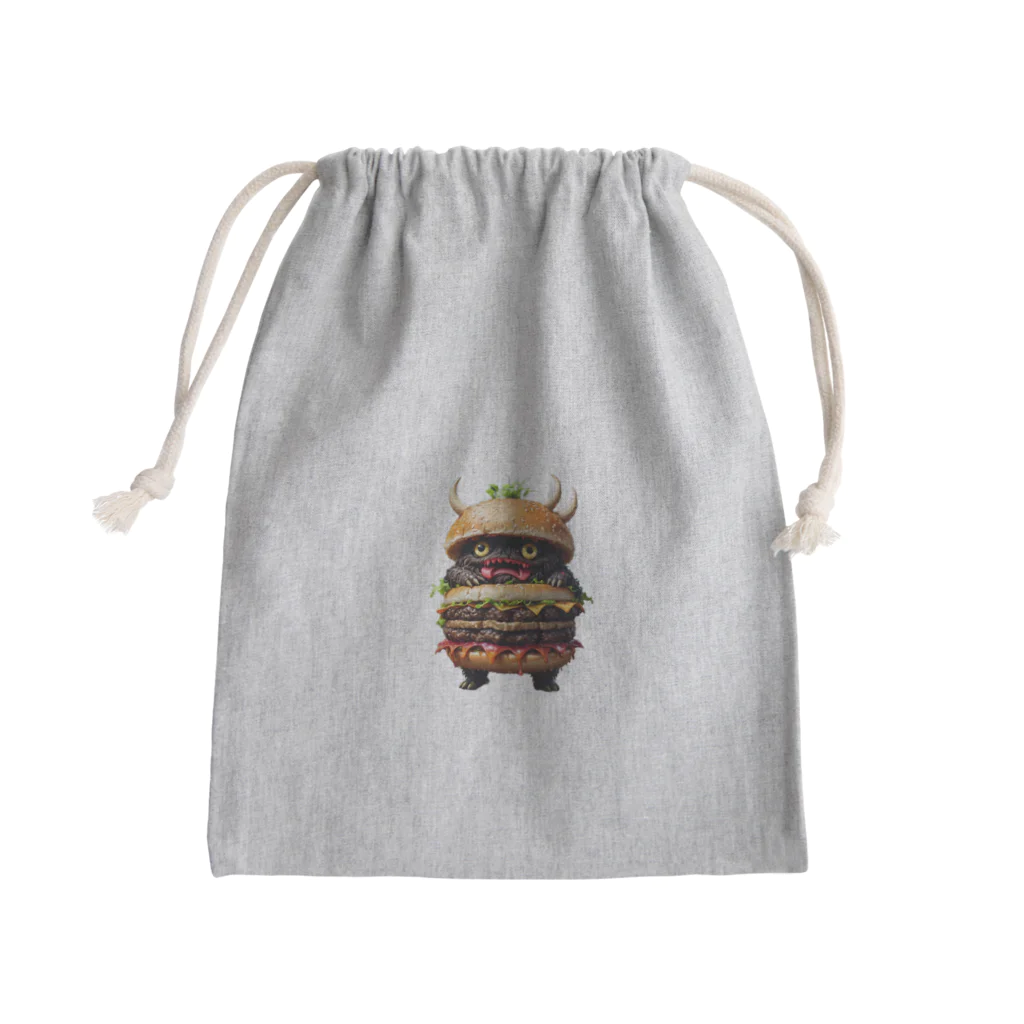 AI妖怪大図鑑のトリプル肉厚ビーフバーガー妖怪　バグドガルド Mini Drawstring Bag