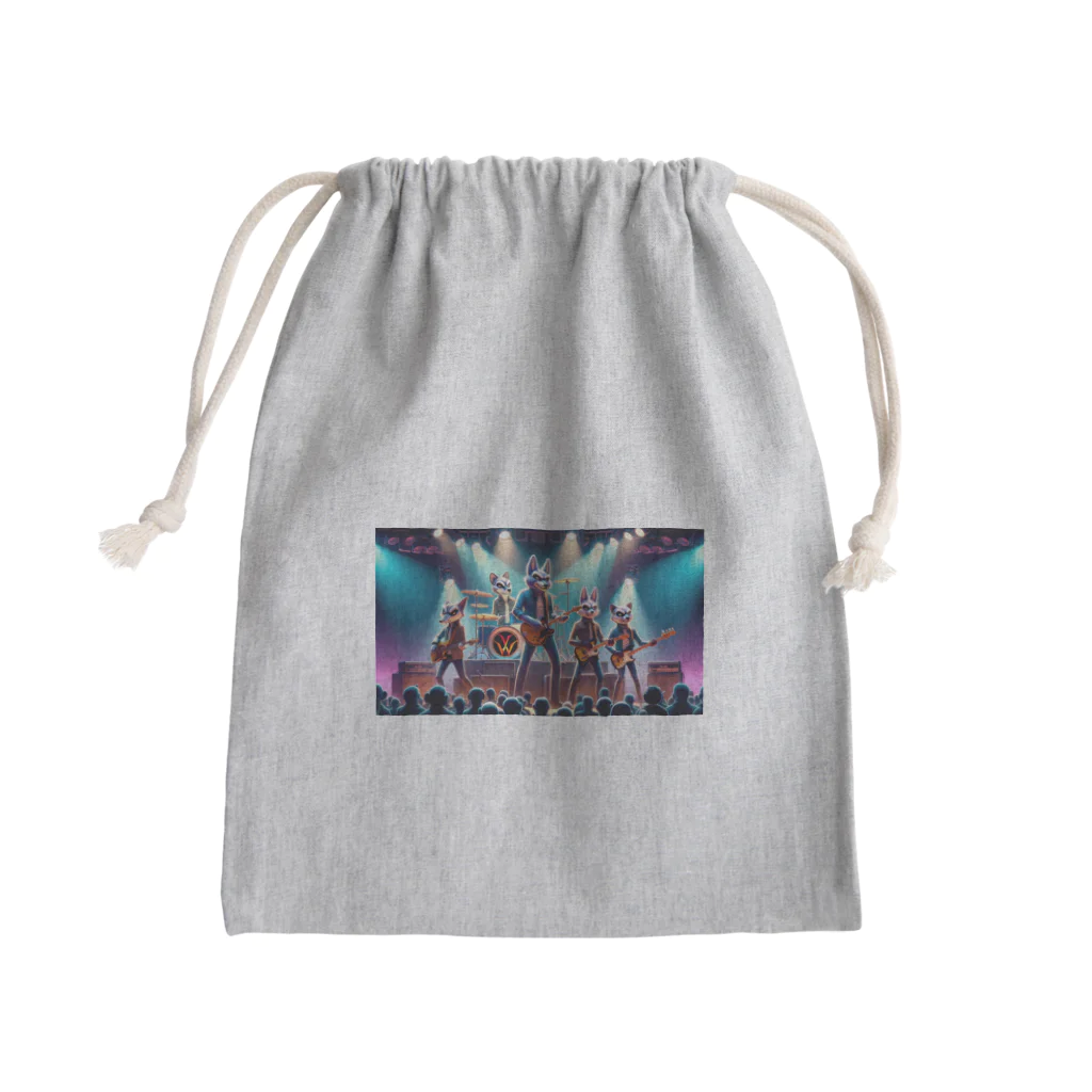 ANIMAL HEROES -musical band-のワイルドロックフェスタ - ダンシングアニマルズ Mini Drawstring Bag