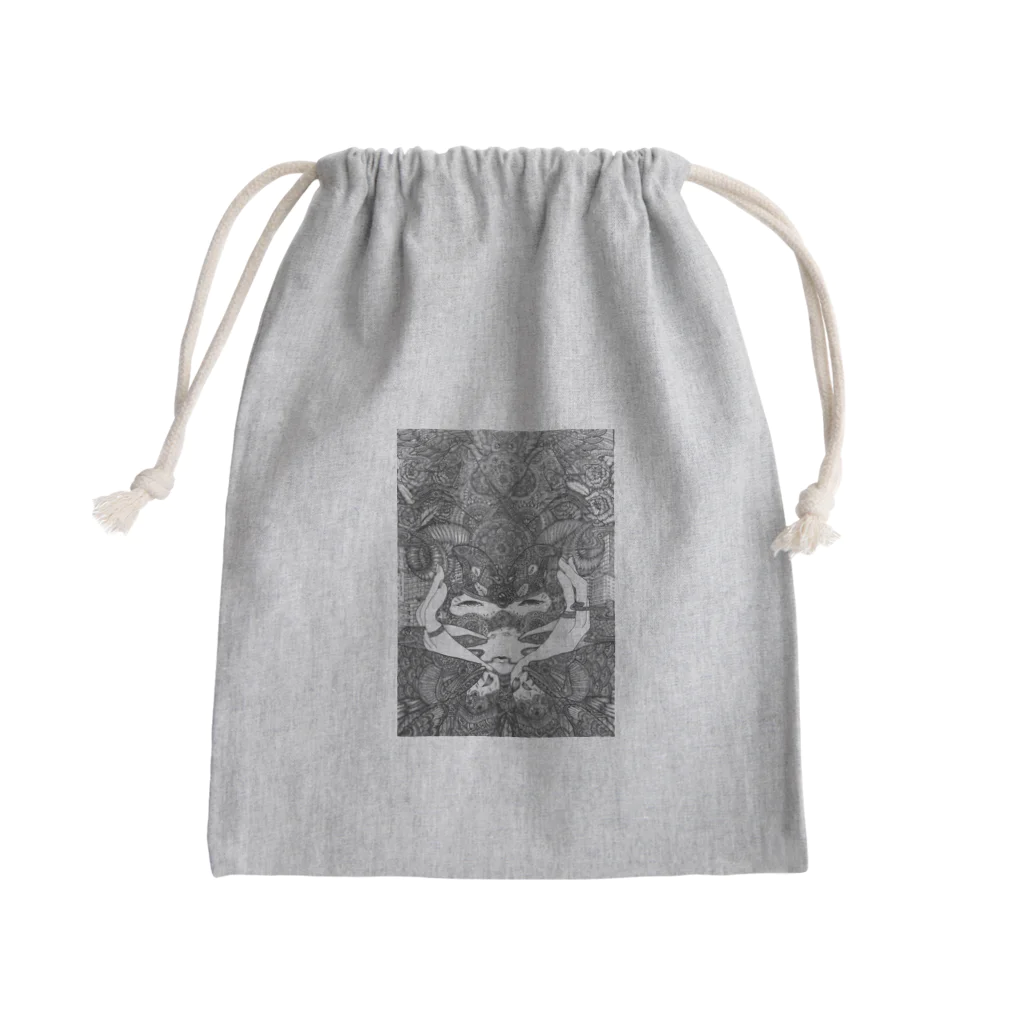 曼荼羅屋のまだ夢の中 Mini Drawstring Bag